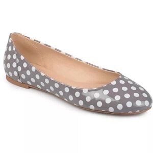 Gray Polka Dot Women's Flats